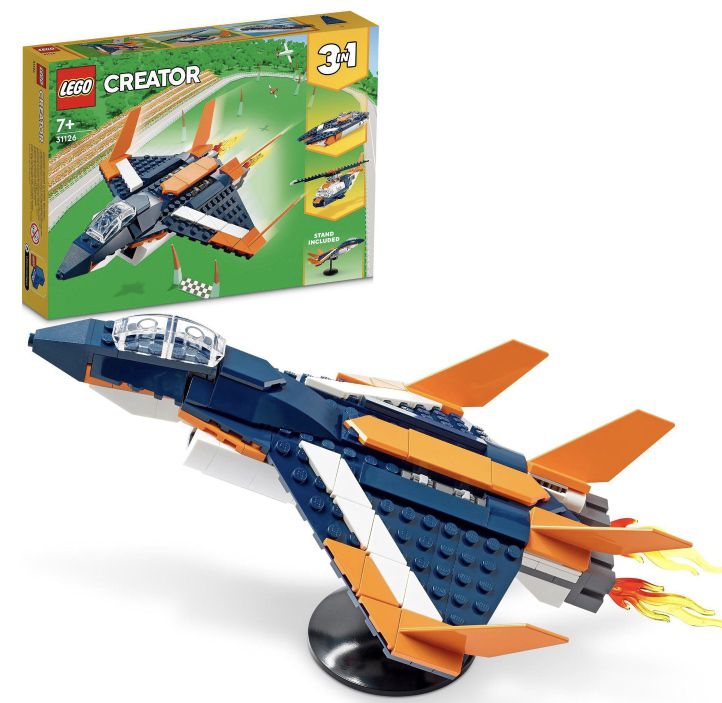 LEGO 31126 Creator 3in1 Überschalljet, Hubschrauber und Boot für 12,38€ (statt 16€)