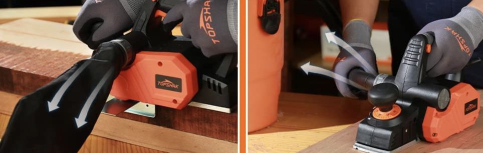 TOPSHAK TS EP3 Elektrohobel mit 1.200 W & 16.000 U/Min für 34,99€ (statt 60€)