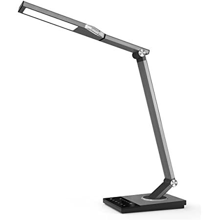 Sympa LED Schreibtischlampe aus Metall mit USB Port mit 5 Farbtemperaturen & 6 Helligkeitsstufen für 59,99€ (statt 90€)