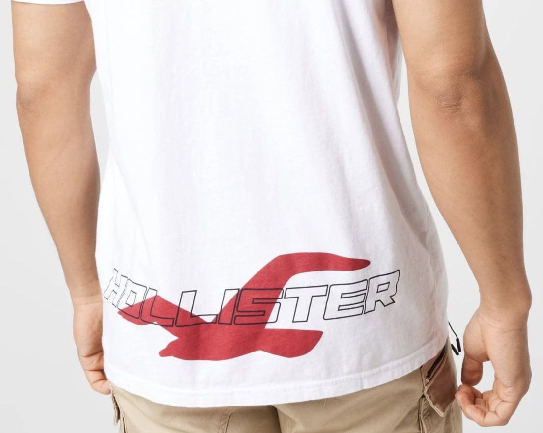 Hollister Jersey T Shirt in Weiß für 12,95€ (statt 26€)
