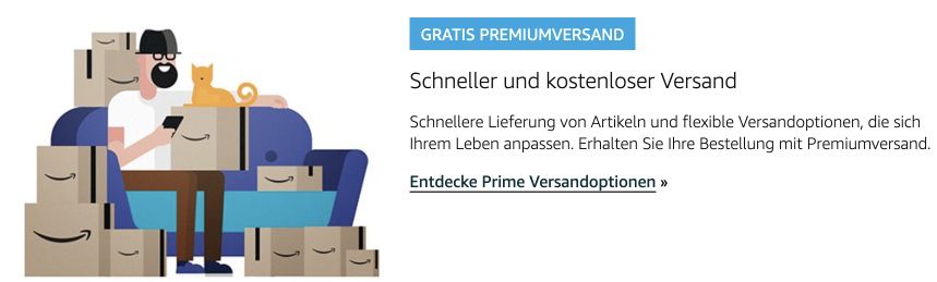 Reminder: Amazon Prime Versandvorteile mit Freunden & Bekannten teilen