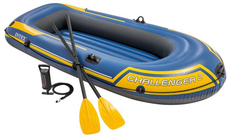 Intex Schlauchboot Challenger 2 mit Luftpumpe & 2 Paddel für 33,99€ (statt 43€)