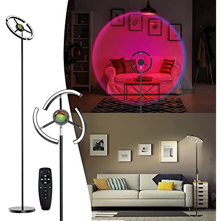 2in1 RGB LED Steh  und Sunsetlamp (1,8m) mit 4 Modi 36W für 19,99€ (statt 40€)