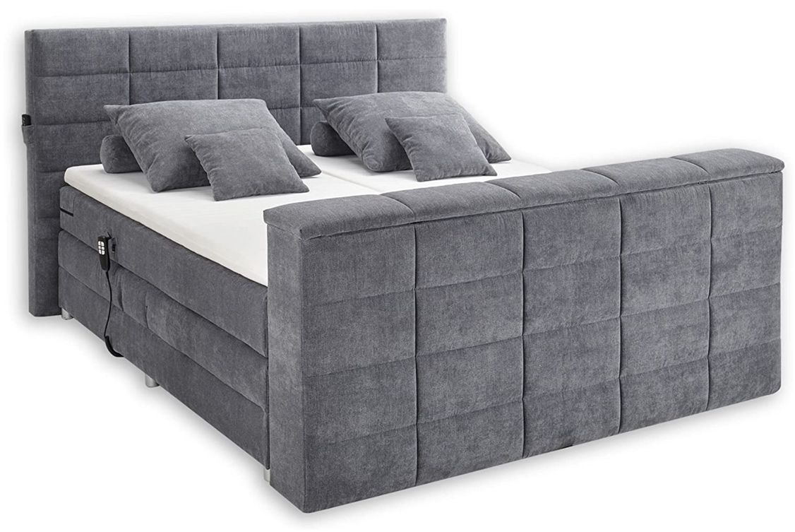 DENVER 6 Boxspringbett (180x200 & elektrisch verstellbar) für 1.269,42€ (statt 1.990€)