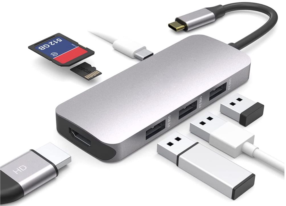 7in1 USB C Hub mit 4k HDMI & 100W PD für 14,99€ (statt 30€)