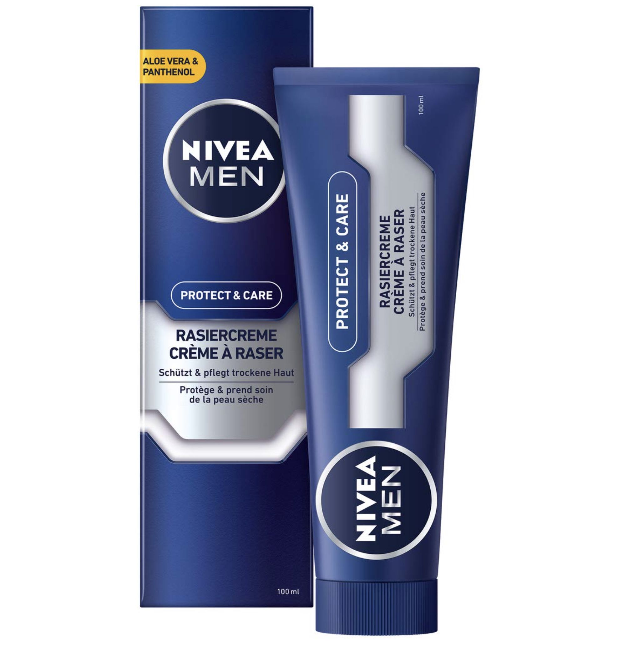 2x 100ml Nivea Men Protect & Care Rasiercreme für 1,68€ (statt 3€)   Prime Sparabo