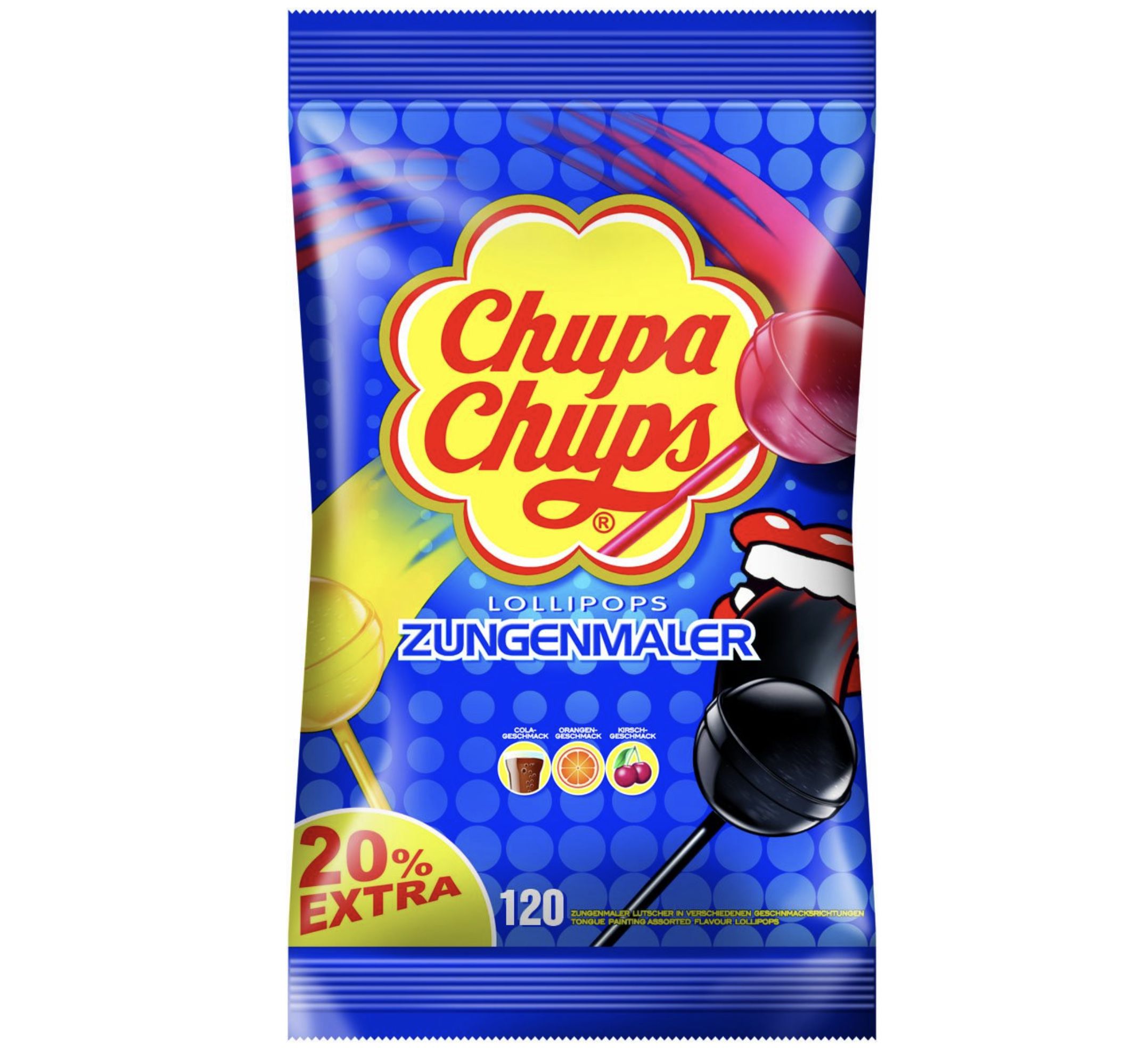 120er Pack Chupa Chups Zungenmaler Lutscher für 11,99€ (statt 19€)