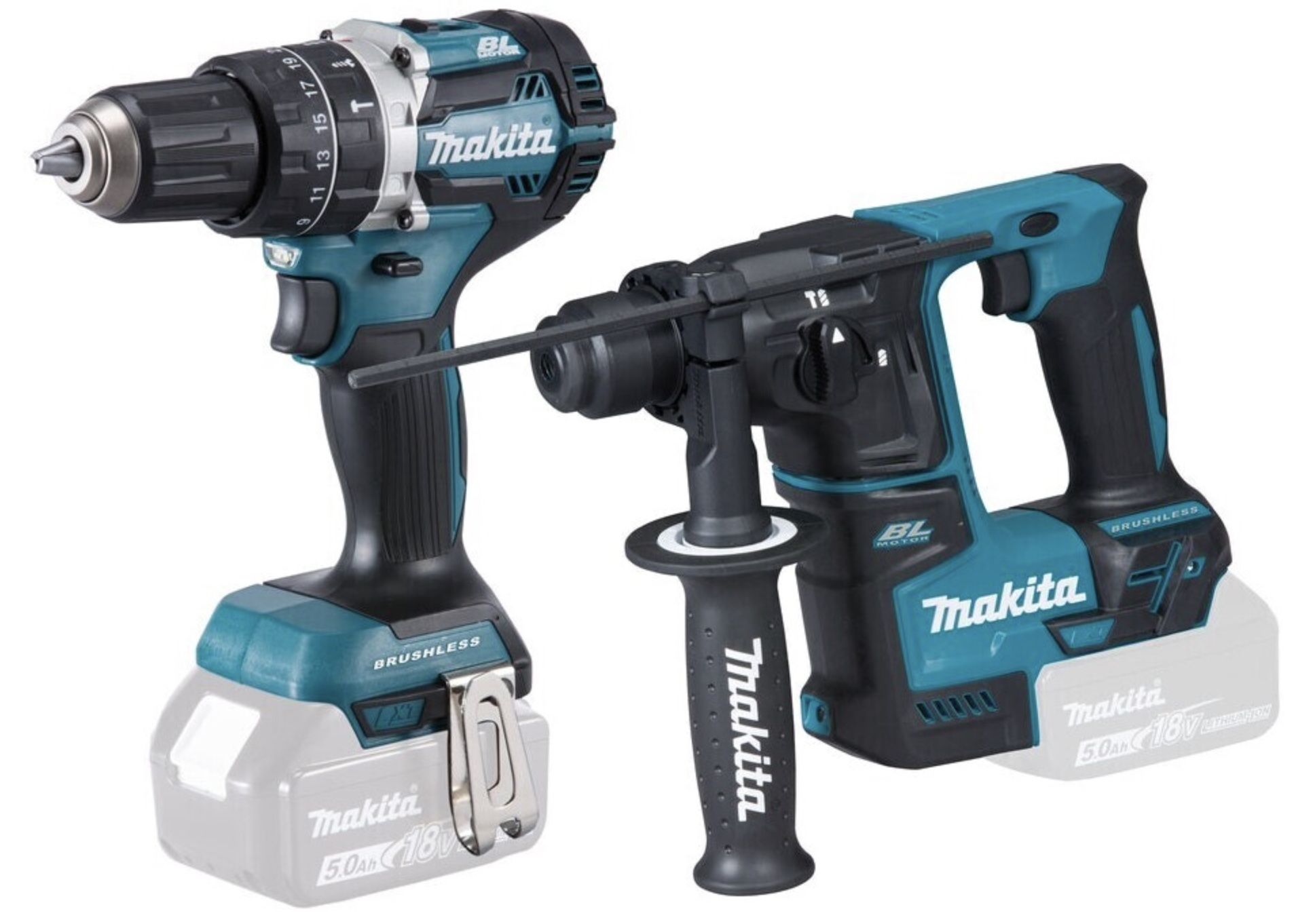 Makita 18V Kombo Kit DLX2278 (DHR171 Bohrhammer + Bohr­schrau­ber DHP484) für 161,95€ (statt 187€)