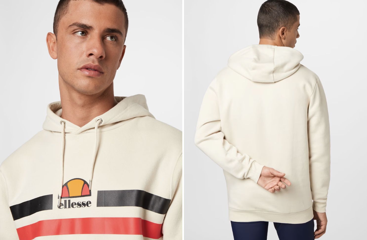 ellesse Alroni Hoodie in Creme für 18,95€ (statt 55€)   M, L, XL