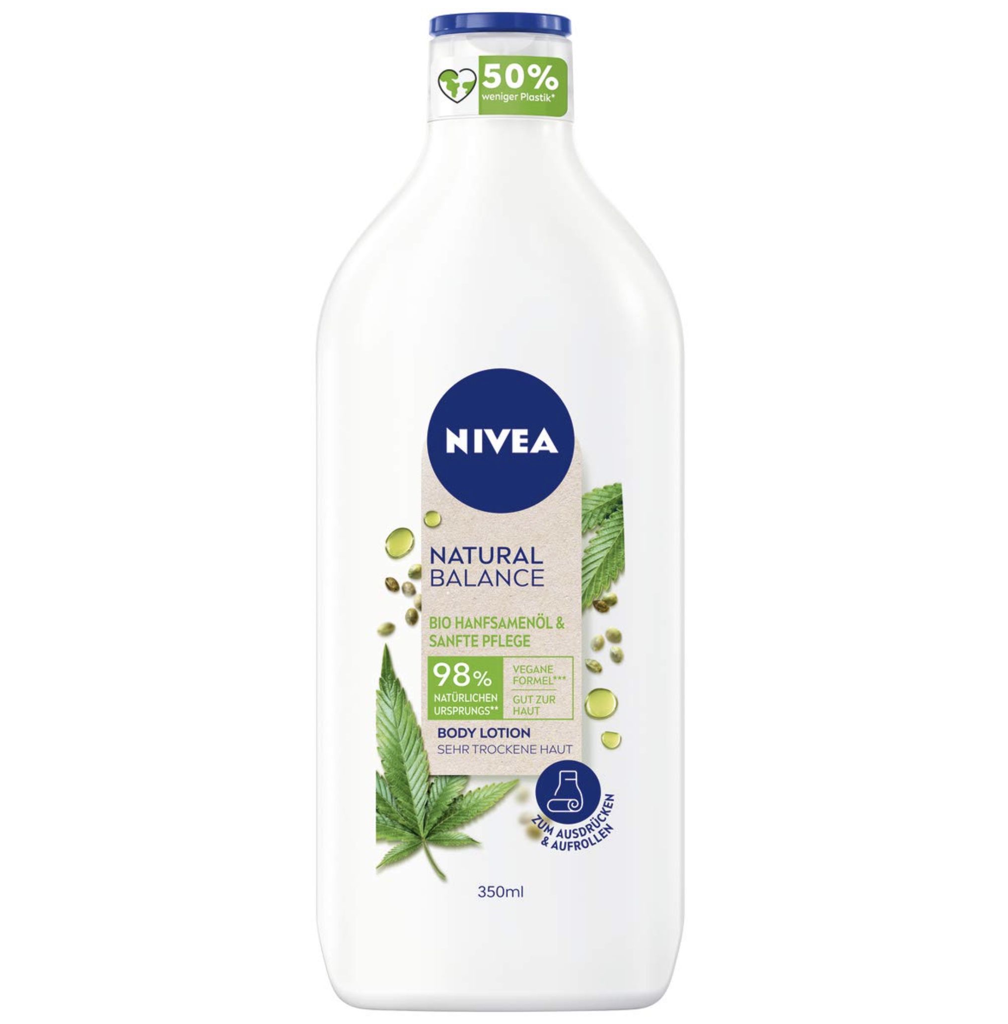 NIVEA Natural Balance Bio Hanfsamenöl & Sanfte Pflege Body Lotion für 2,52€ (statt 5€)   Prime Sparabo