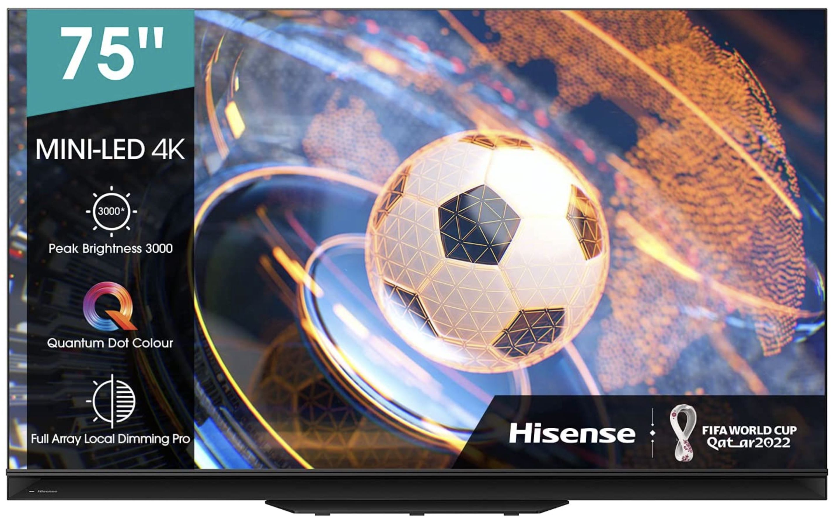 Fehler? Hisense 75U9GQ   75 Zoll Mini LED UHD Fernseher mit 120 Hz für 1.309,41€ (statt 2.549€)