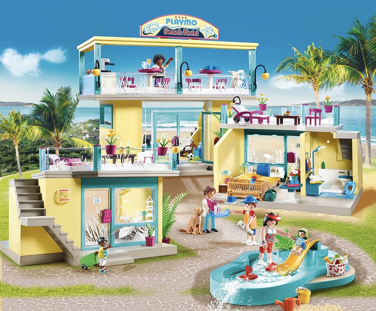 Playmobil Family Fun   Beach Hotel (70434) für 49,99€ (statt 70€)