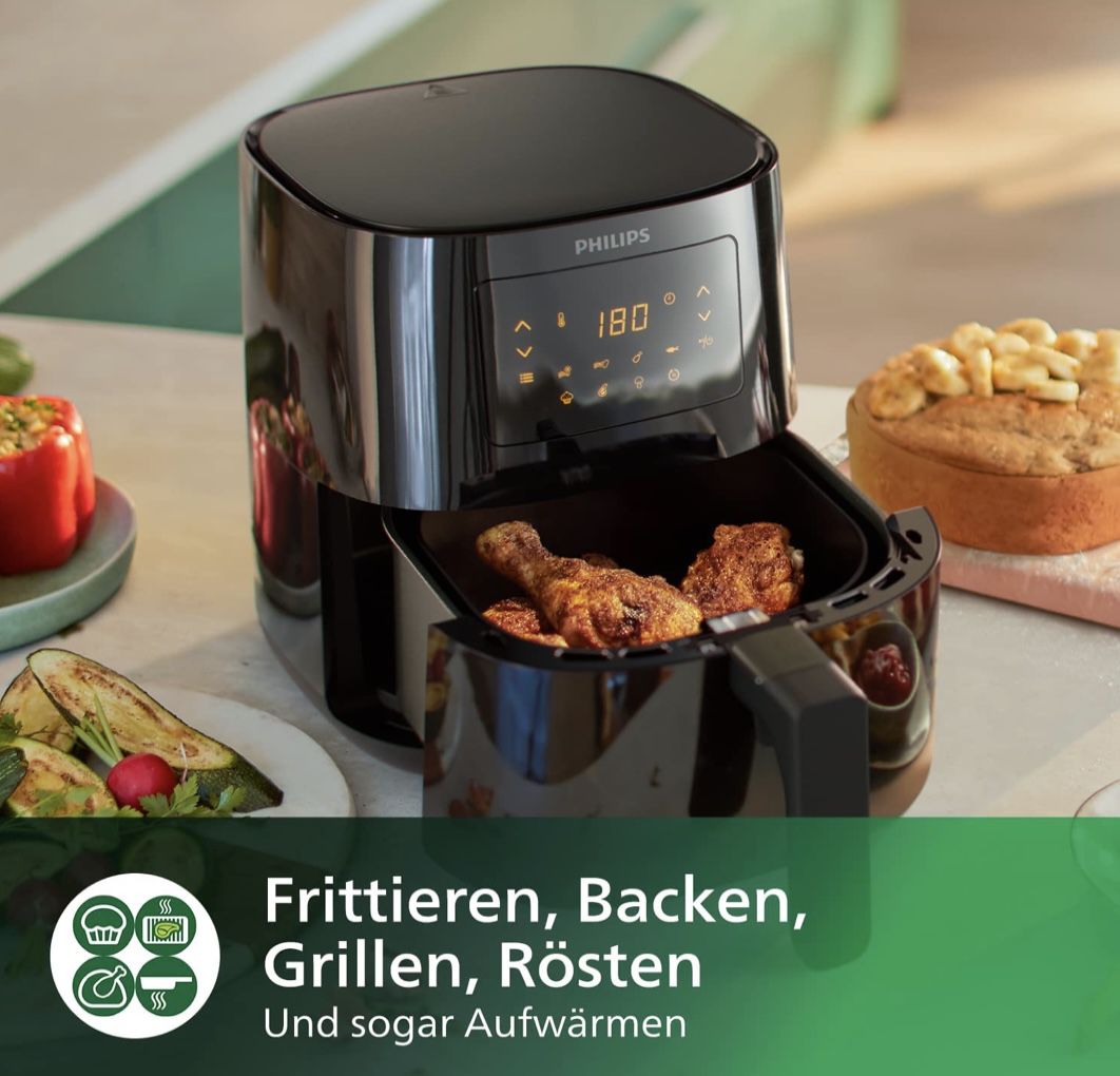 Philips Airfryer HD9252/90   4.1L Heißluftfritteuse für 78,90€ (statt 88€)