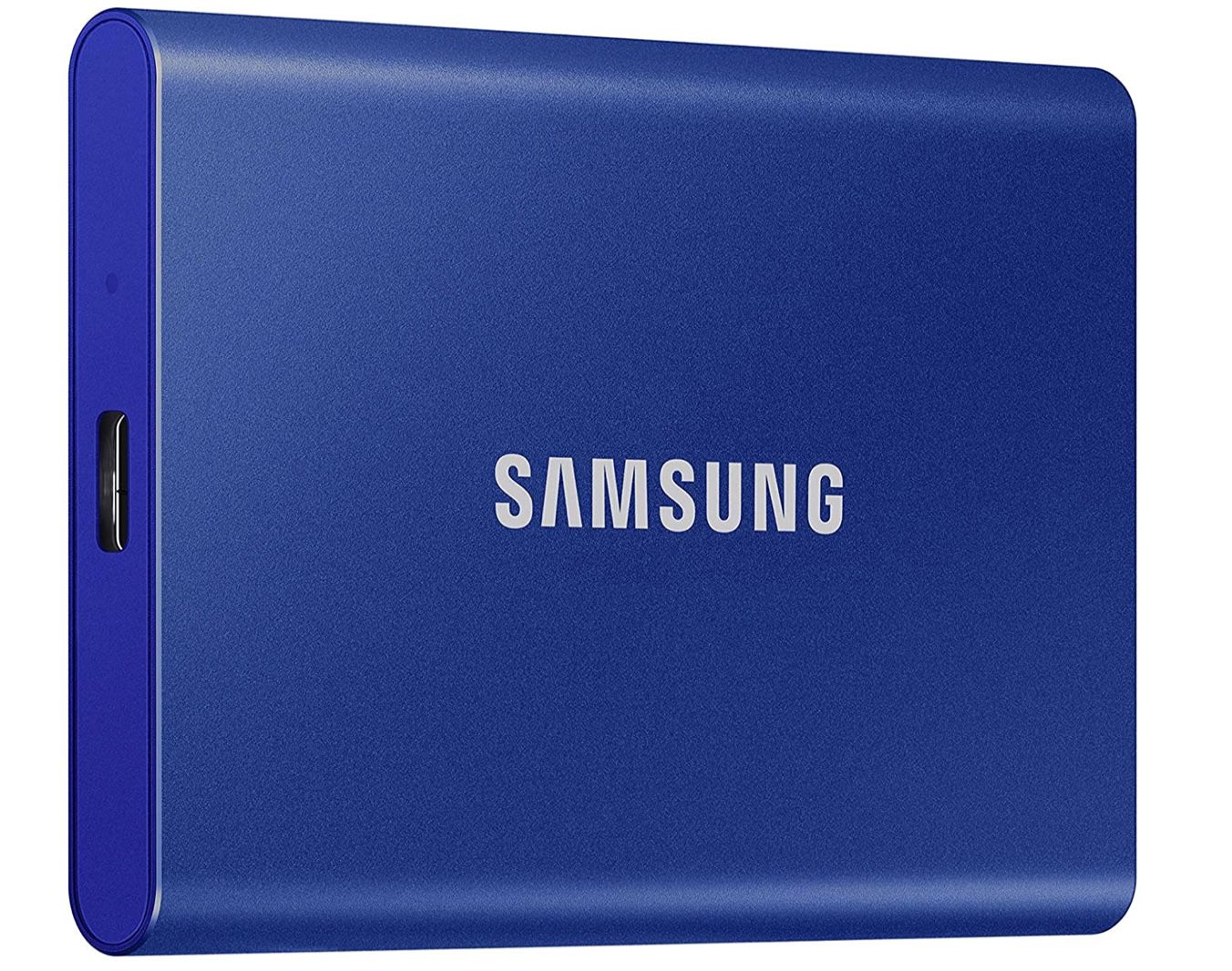 Samsung T7 Portable SSD   2 TB   USB 3.2 Gen.2 Externe SSD Indigo Blue für 180,99€ (statt 219€)