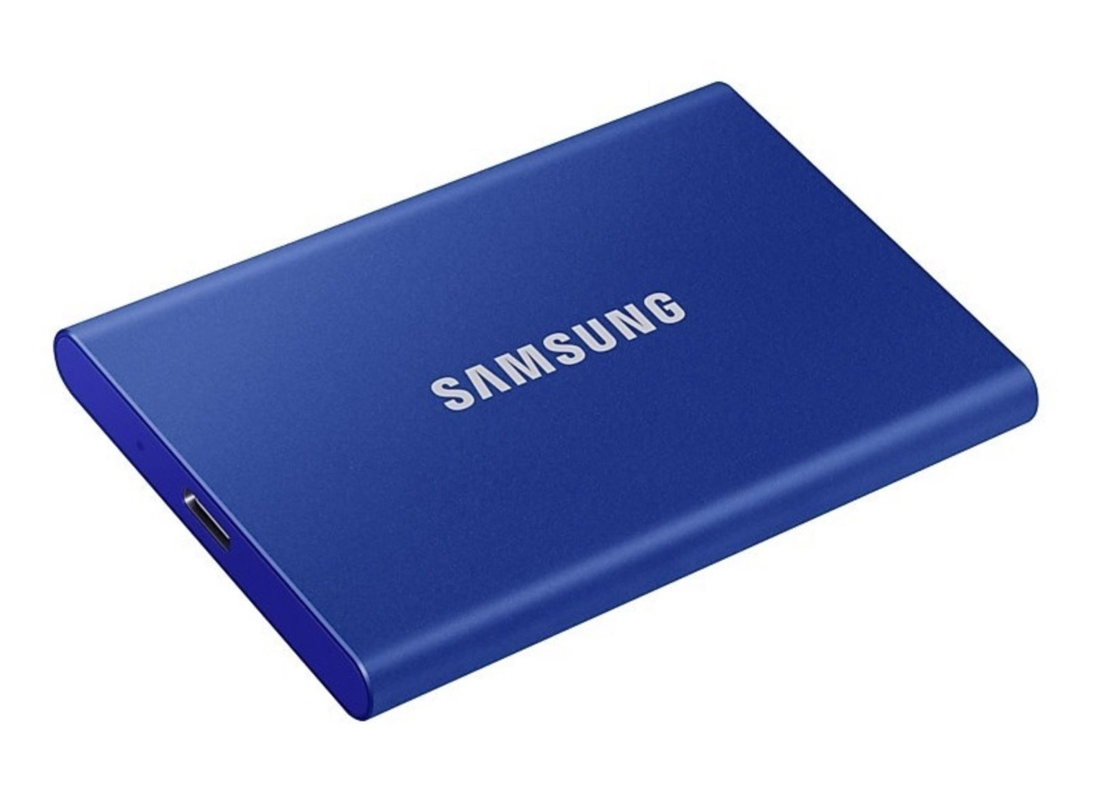 Samsung T7 Portable SSD &#8211; 2 TB &#8211; USB 3.2 Gen.2 Externe SSD Indigo Blue für 184,99€ (statt 219€)