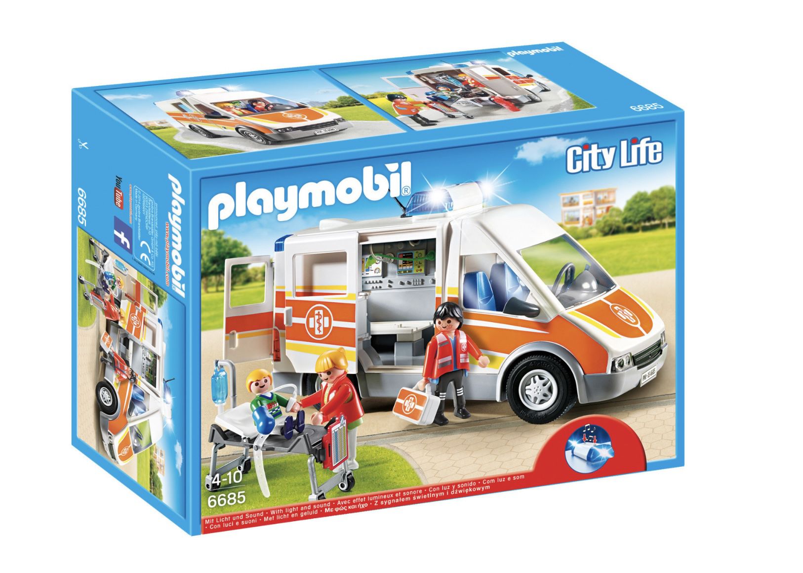 Playmobil 6685 &#8211; Krankenwagen mit Licht und Sound für 47,59€ (statt 60€)