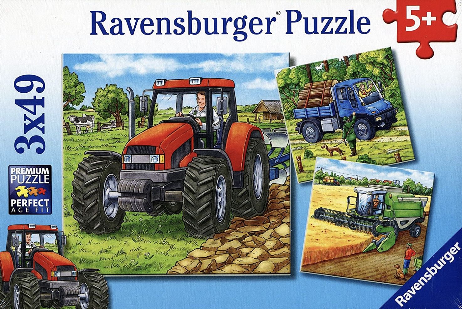 Ravensburger Kinderpuzzle 09388   Große Landmaschinen für 5,59€ (statt 8€)