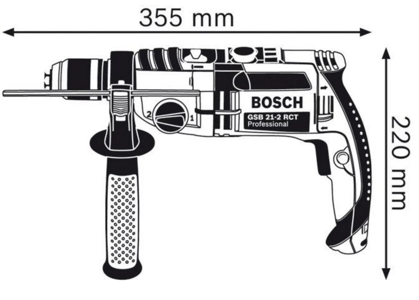 Bosch Schlagbohrmaschine GSB 21 2 RCT Professional für 159,90€ (statt 198€)