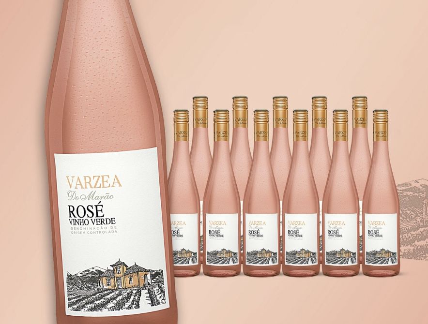 12 Flaschen Varzea Do Marao Vinho Verde Rosé für 46,27€