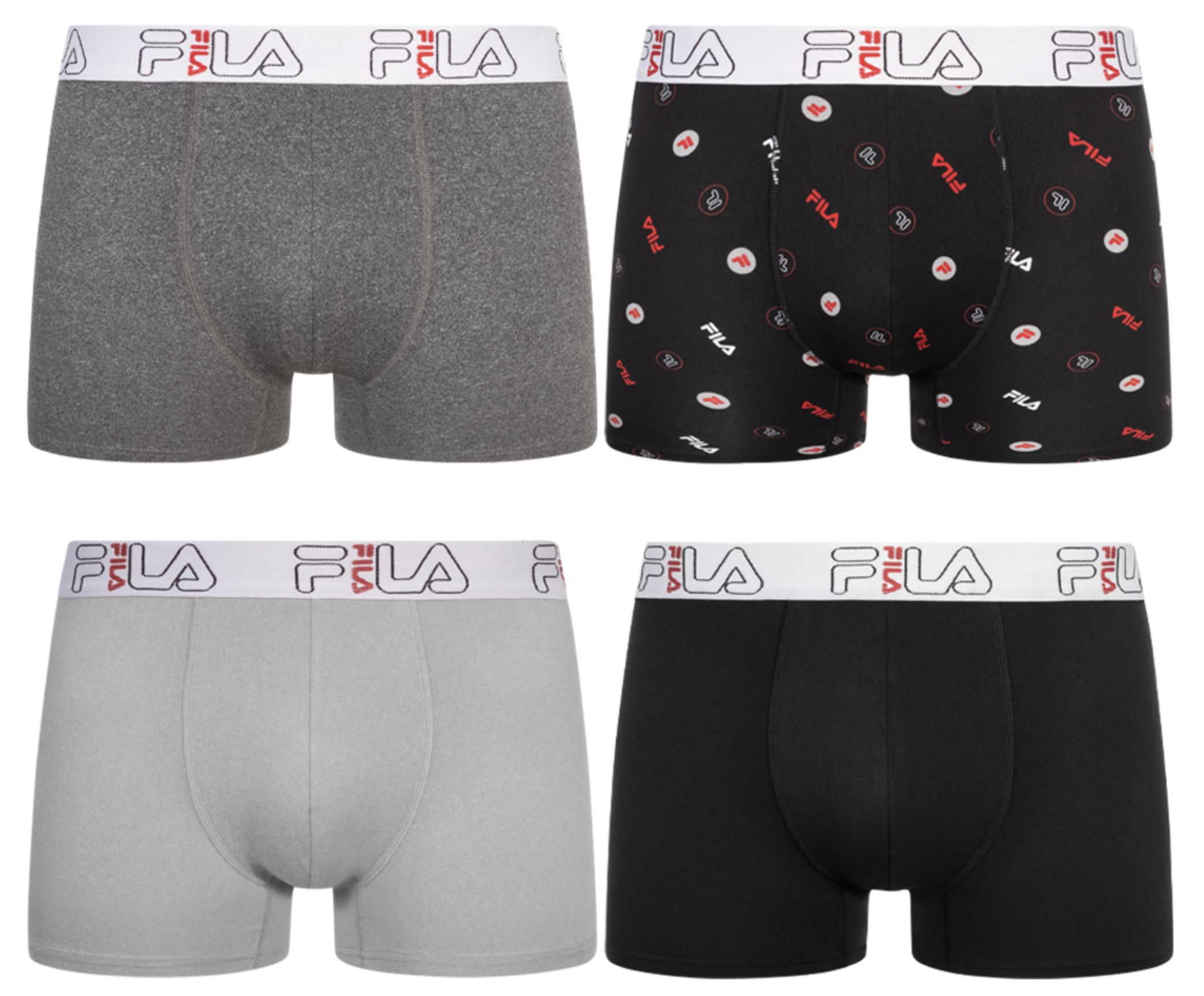 4er Pack FILA Herren Boxershorts für je 15,83€ + VSK (statt 28€)