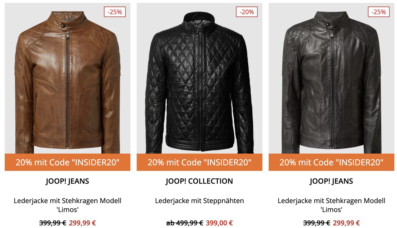 20% Rabatt auf JOOP! Lederjacken bei Peek & Cloppenburg*