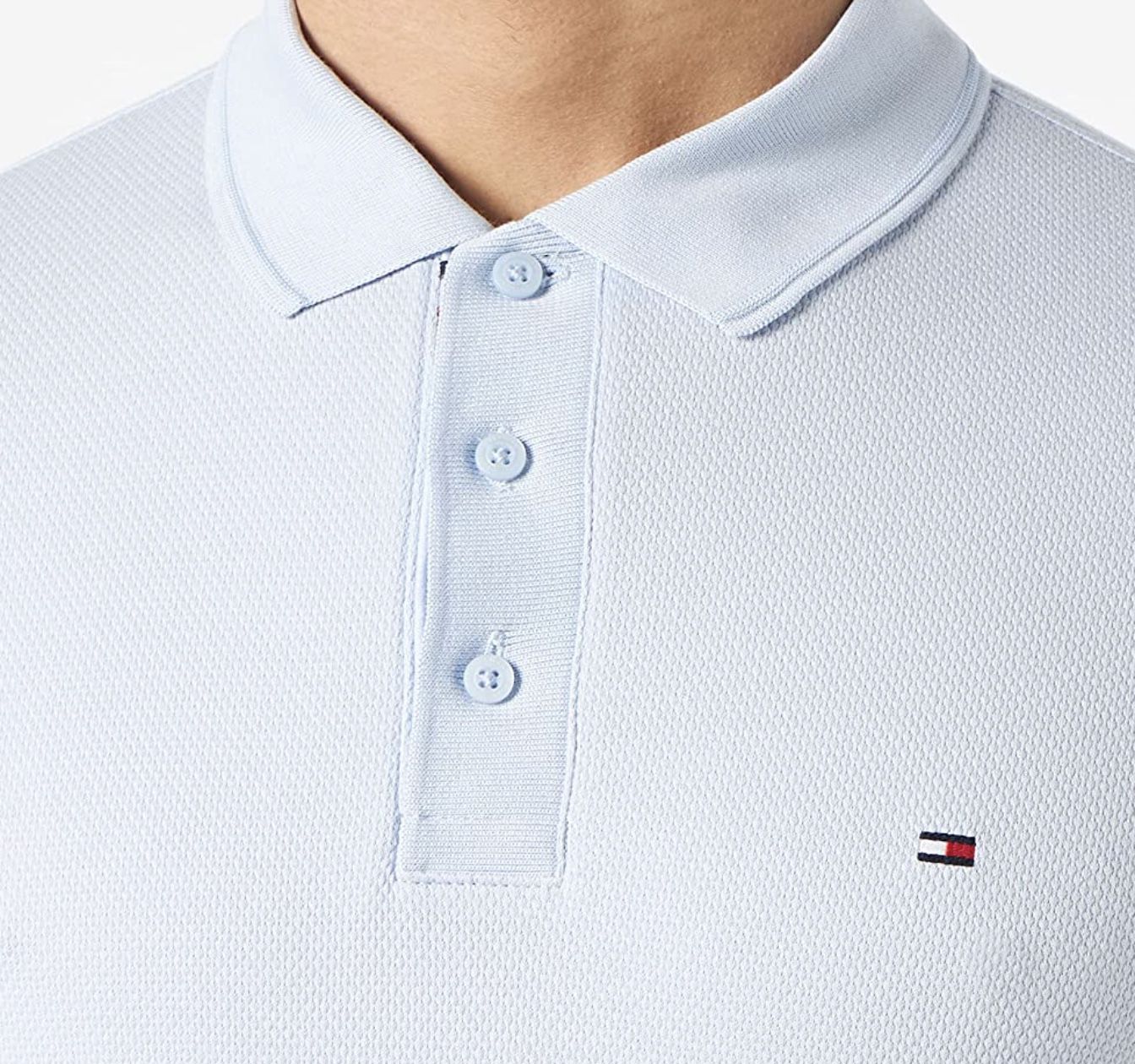 Tommy Hilfiger Herren Bubble Structure Slim Poloshirt für 44€ (statt 62€)