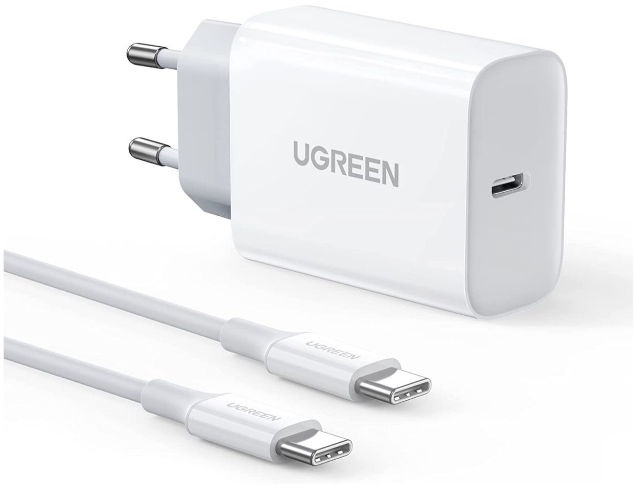 UGREEN 30W USB C Ladegerät & USB Typ C auf C Kabel für 20,79€ (statt 26€)