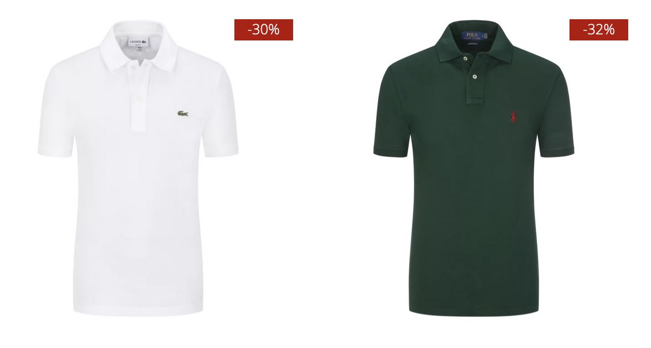 2er Pack Tommy Hilfiger, Lacoste, GANT... Poloshirts ab 90€ (statt 124€)