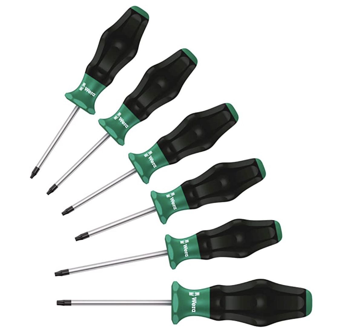 Wera Torx Schraubendrehersatz Kraftform Comfort 6 tlg. für 19,68€ (statt 26€)