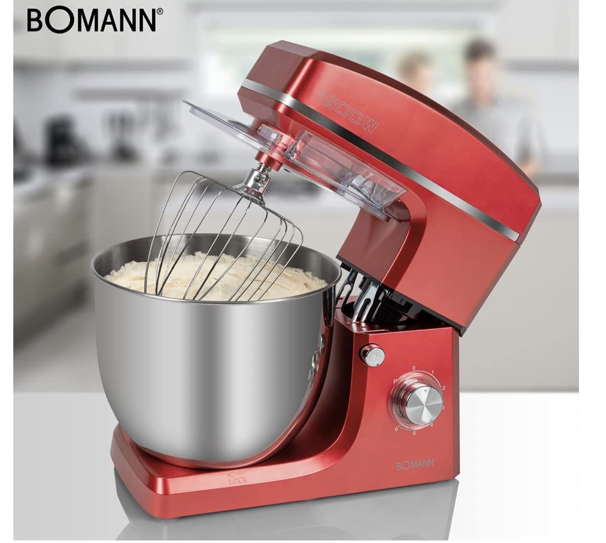 Bomann KM 660362 CB Knetmaschine mit 1500W für 111€ (statt 138€)