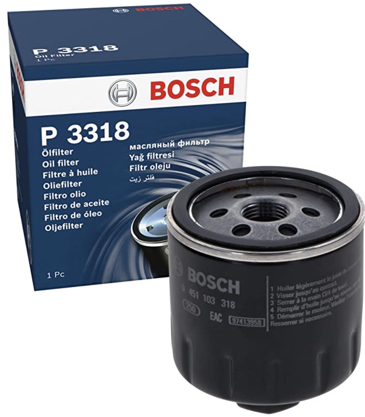 Amazon: Bosch Auto Ölfilter reduziert   z.B. Bosch P7025 für 4€ (statt 9€)