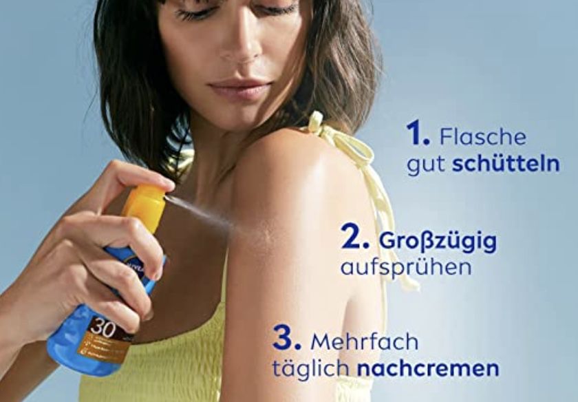 NIVEA SUN Schutz & Bräune Sonnenöl Spray LSF 30 ab 6,39€ (statt 10€)   Prime Sparabo