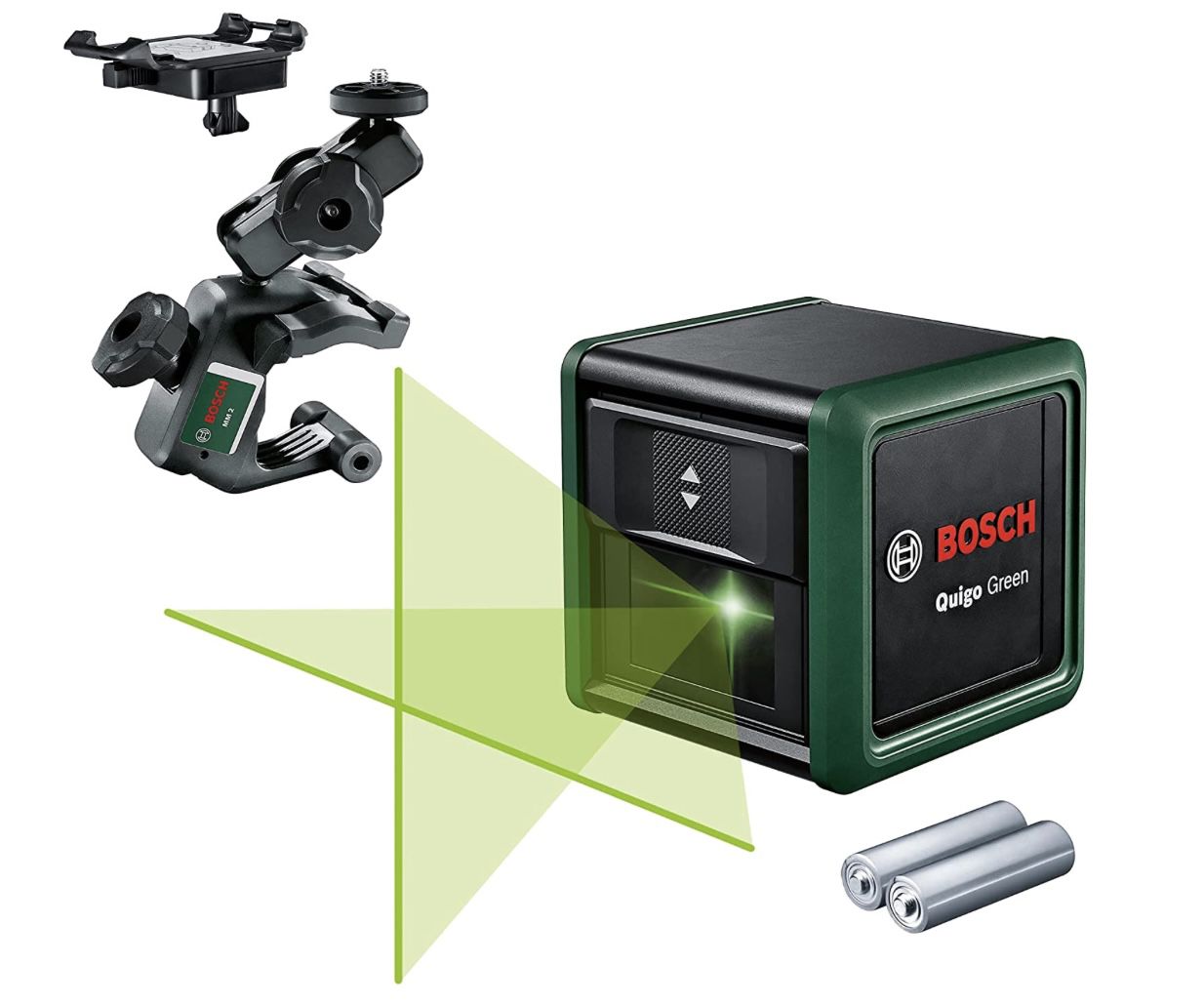 Bosch Kreuzlinienlaser Quigo Green 2 für 52,70€ (statt 59€)