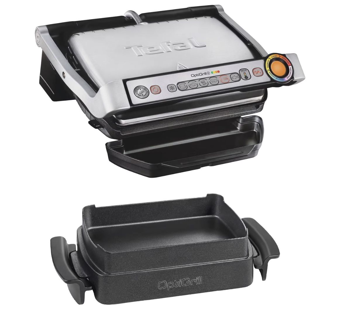 🥩 Tefal GC714D OptiGrill+ mit Backschale für 129,99€ (statt 144€)