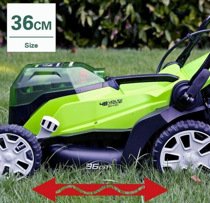 Greenworks G24X2LM36K (48V) Akku Rasenmäher 36cm inkl. Akkus und Ladegerät für 174,99€ (statt 230€)