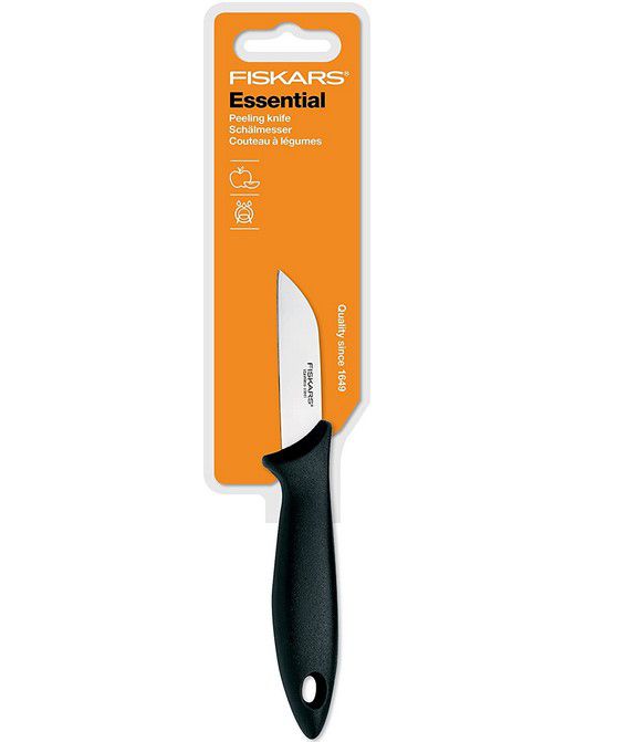 Fiskars 1023780 Essential Schälmesser 7cm Klingenlänge für 5,90€ (statt 13€)   Prime