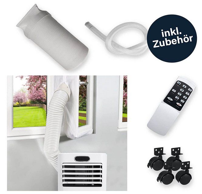 HOME DELUXE Mobile Klimaanlage mit Abluft Set max 9000 BTU für 189€ (statt 209€)