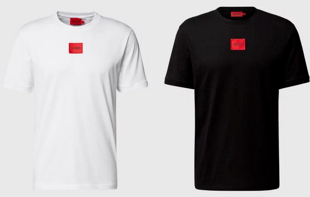 Hugo Boss Diragolino212 Herren T Shirt mit Logo Patch 2 Farben für je 32,90€ (statt 40€)