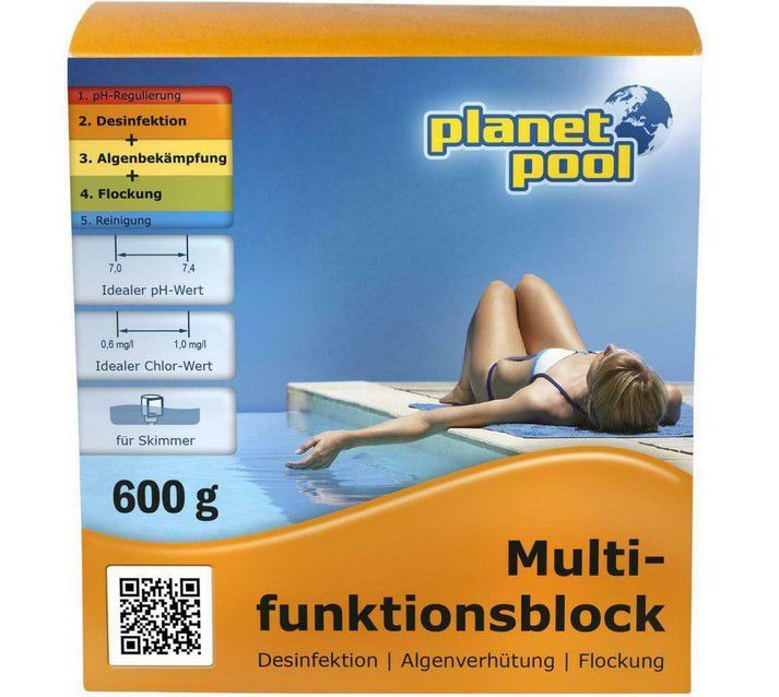 Planet Pool Chlor Multifunktionsblock 600g Granulat für 9,99€ (statt 15€)