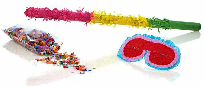 Einhorn Pinata Party Set mit Schläger & Zubehör für 19,99€ (statt 33€)