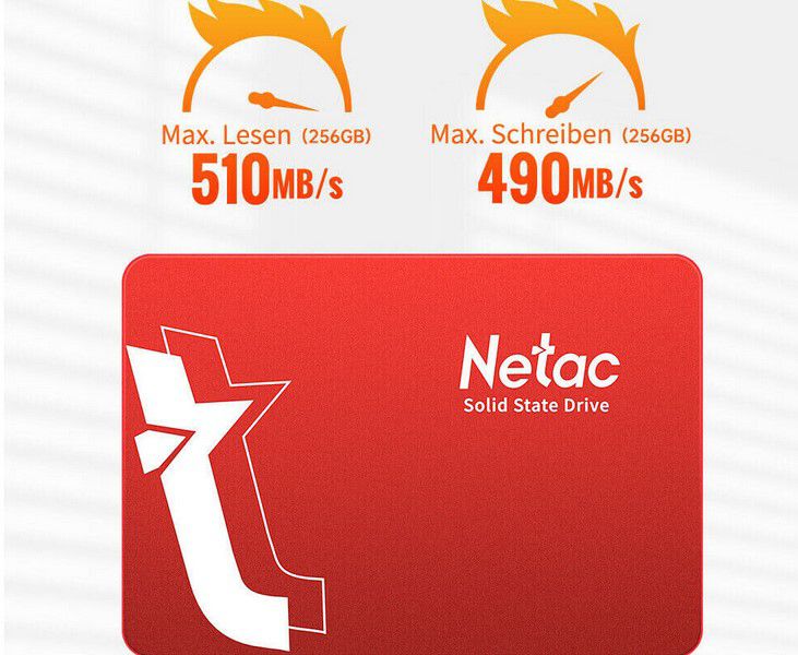 Netac 256GB Interne SSD für 20,69€ (statt 28€)