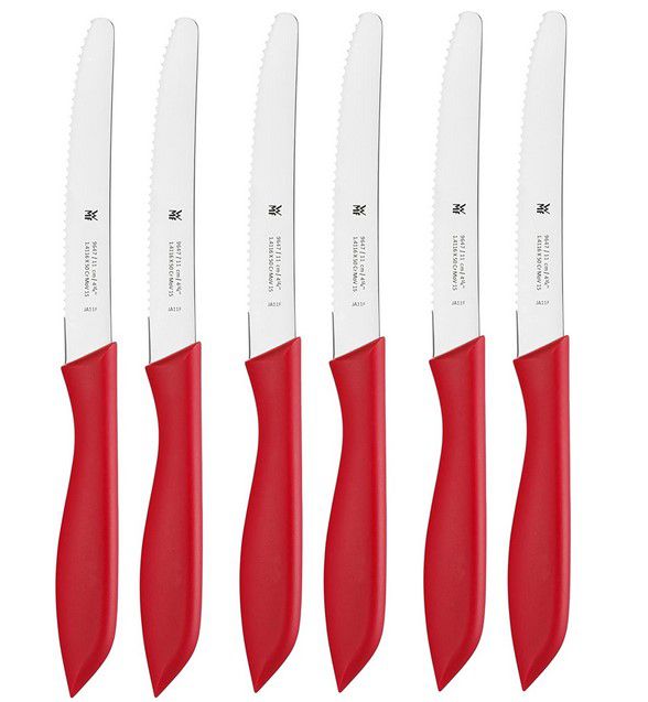 6x WMF Classic Line rote Frühstücksmesser 23cm für 17,99€ (statt 35€)   Prime