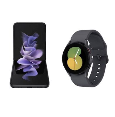 Samsung Galaxy Z Flip3 5G + Watch5 für 49€ + Telekom Allnet + 10GB LTE für 24,99€ mtl.