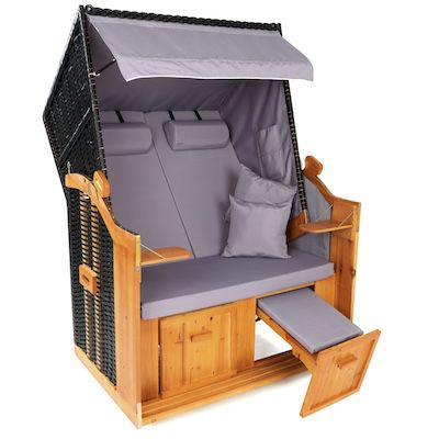 Hoberg 2 Sitzer-Strandkorb 120x80x160cm für 299€ (statt 379€)
