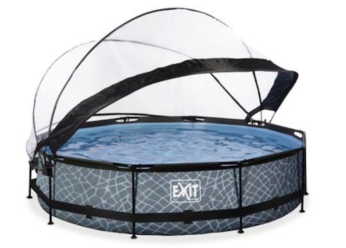 🔥 Fehler? 🏊 EXIT Frame Pool 360cm mit Filterpumpe für 50€ (statt 289€)
