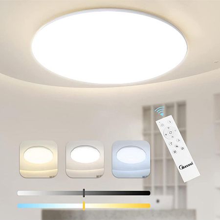 Maxuni LED Deckenleuchte mit 33cm Durchmesser, 24W, 2.480LM, 2.700-6.500k für 23€ (statt 32€)
