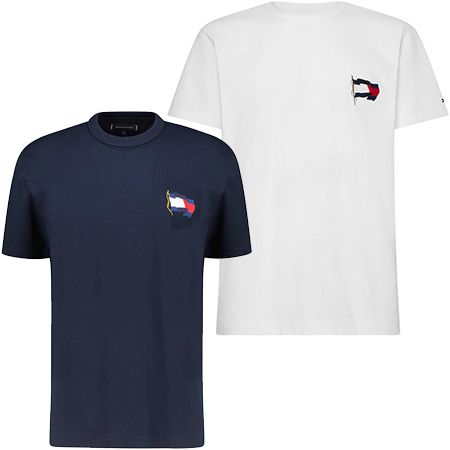 Tommy Hilfiger Wavy Flag Casual Herren T Shirt in zwei Farben für je 51,94€ (statt 58€)