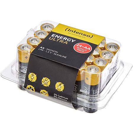 24x Intenso Energy Ultra AA Mignon LR6 Alkaline Batterien für 4,78€ (statt 9€) &#8211; Prime