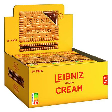🍪 18er Pack Leibniz Cream Choco Butterkekse mit Schoko-Cremefüllung ab 8,79€ (statt 14€)