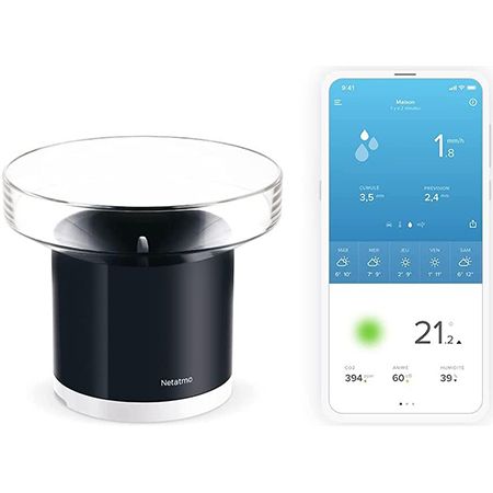 🌦️ Netatmo NRG01-WW Funk-Regenmesser für die Netatmo Wetterstation für 54,99€ (statt 66€)